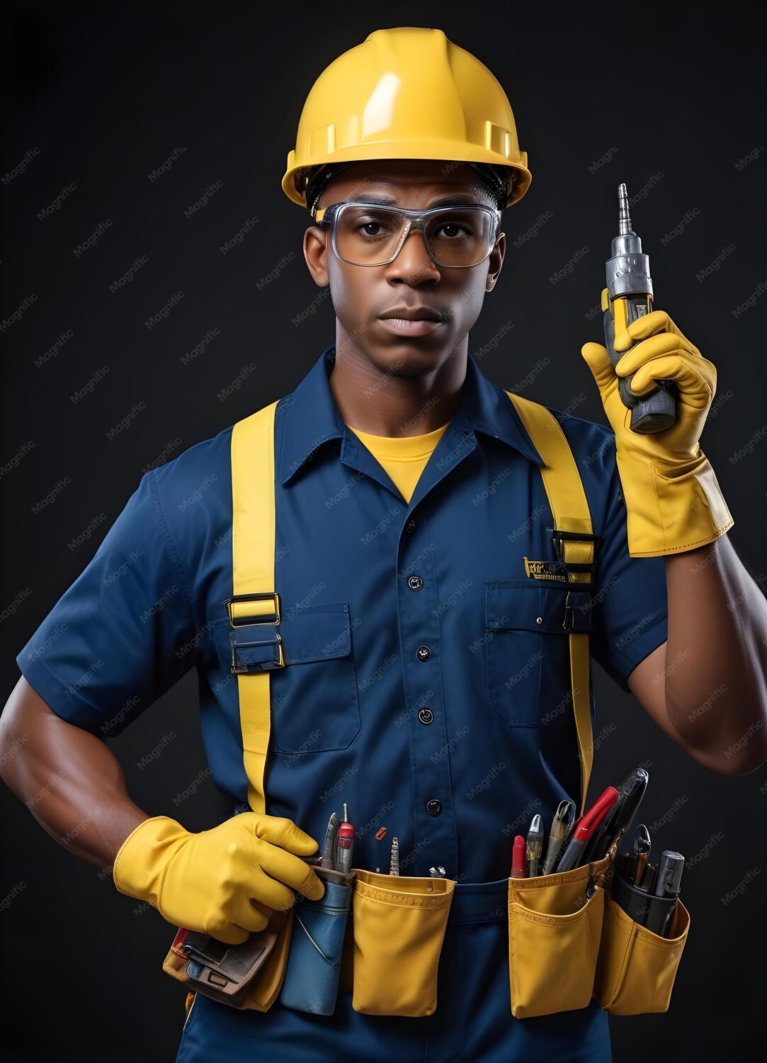 Professional using app